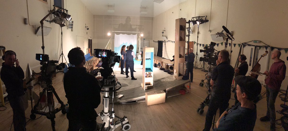 Seth_Hardwick's tweet photo. Watching the watchers - behind the scenes at the #RocketPost camera rehearsals https://t.co/jBxSioGICa