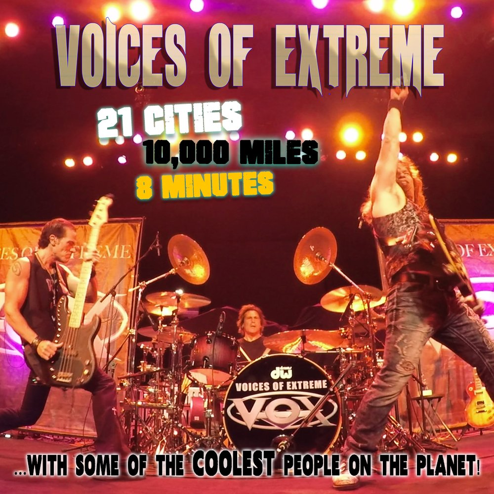 DonChaffin's tweet photo. Voices of Extreme... "21 Cities in 8 minutes"... an amazing tour across North America! YouTube - https://t.co/QYKch18WT1 https://t.co/0U5SzlfThN
