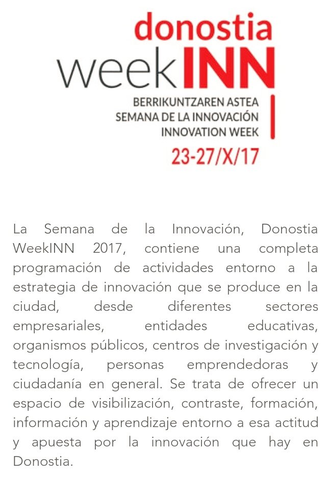 #Donostia weekINN | Producto Local ¿Cómo ser 1er plato en la era de Internet? #Tecnologíalimentaria #SlowFood #concienciacion by <a href="/FomentoSS/">Donostia Sustapena - Fomento San Sebastián</a>