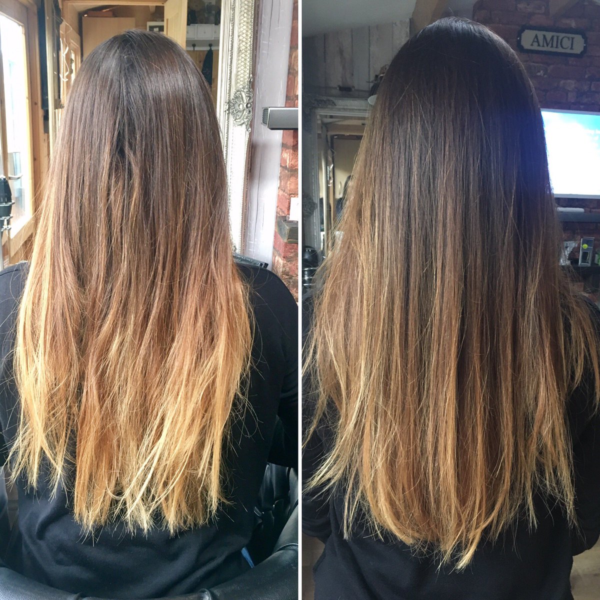 Amici Hair Salon Auf Twitter From Grown Out Balayage To A