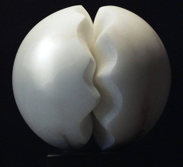 This exquisite alabaster carving by Mel Fraser is going to Edinburgh Art Fair 17-19 November.