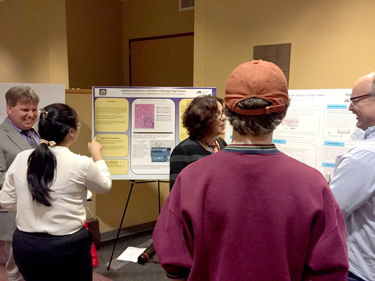 DrexelCS_RET's tweet photo. Cynthia Gill &amp; Damian Baraty presented research posters at the 33rd Annual CCSC Eastern Conference in Allentown, PA, on Oct. 20. https://t.co/HcoaIKmJqZ