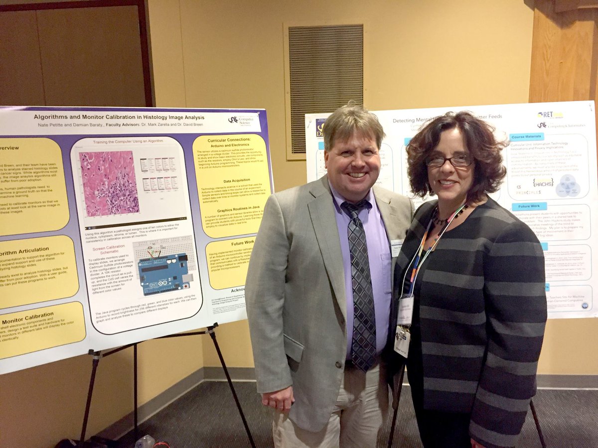 DrexelCS_RET's tweet photo. Cynthia Gill &amp; Damian Baraty presented research posters at the 33rd Annual CCSC Eastern Conference in Allentown, PA, on Oct. 20. https://t.co/HcoaIKmJqZ