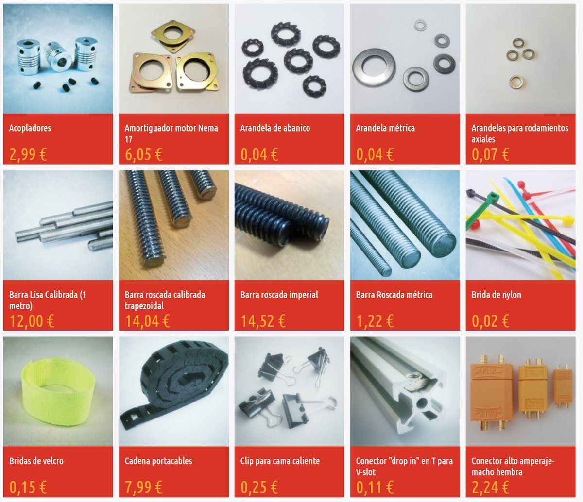 Thingibox's tweet photo. Has visto la sección de mecánica? Échale un vistazo! 😀😍
#ThingiBox #3dprinter #3dprint #impresora3d #mecanica #DIY #Opensource #Tornillos https://t.co/ruTqMzBf75