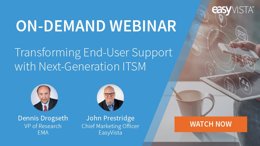 TechtasticTweet's tweet image. Transforming End-User Support with Next-Gen #ITSM | On-Demand Webinar feat. @ema_research bit.ly/2lesIBe