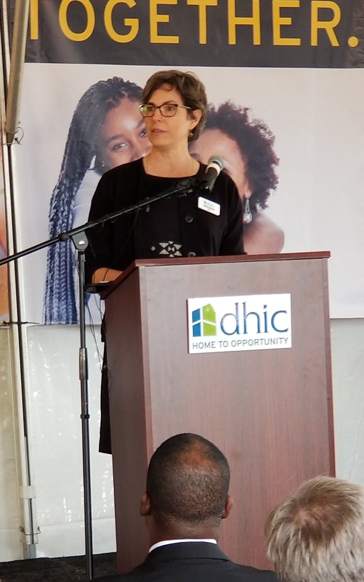 DHICInc's tweet photo. @DHICInc Senior Project Manager, Jamie Ramsey, thanks design team and funders at the WT groundbreaking celebration. https://t.co/uz3jsinPSI