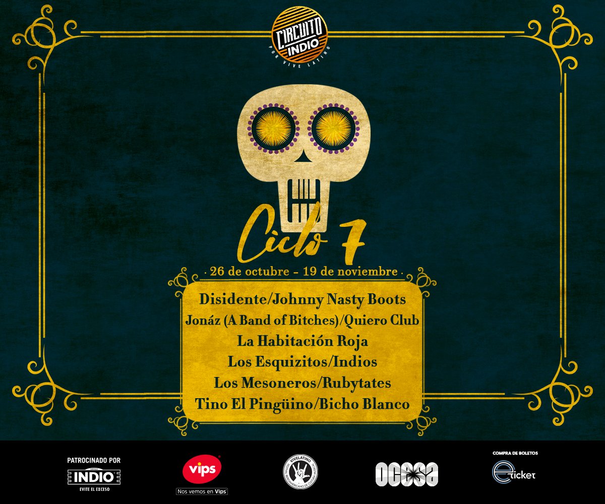 ¿Listos para el arranque del Ciclo 7? ¿A quién irán a ver este mes? ¿En qué ciudad? #SeguimosGirando #CircuitoLoHacesTu