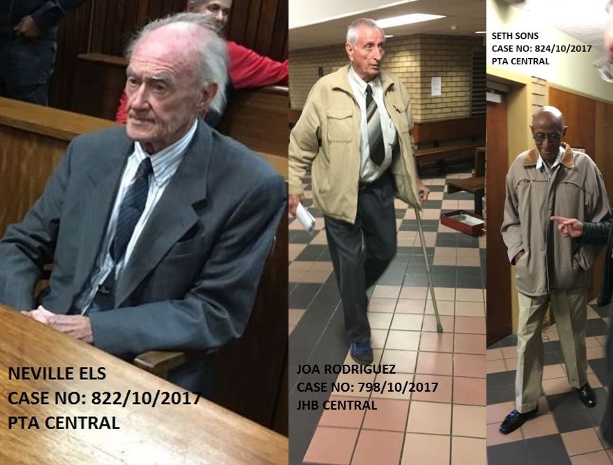 ahmed_timol1971's tweet photo. The three former security policemen NPA confirms face charges arising from the re-opened #TimolInquest https://t.co/t34sLA06Vw