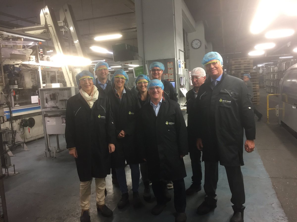 Werkbezoek met college aan #pack2pack in #Halsteren: 75 jarig bestaan. Gefeliciteerd!