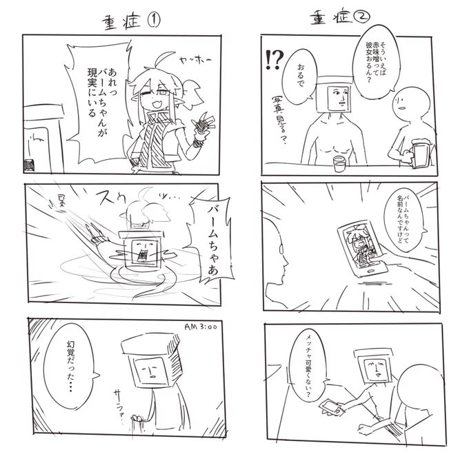 重症一次創作者漫画 