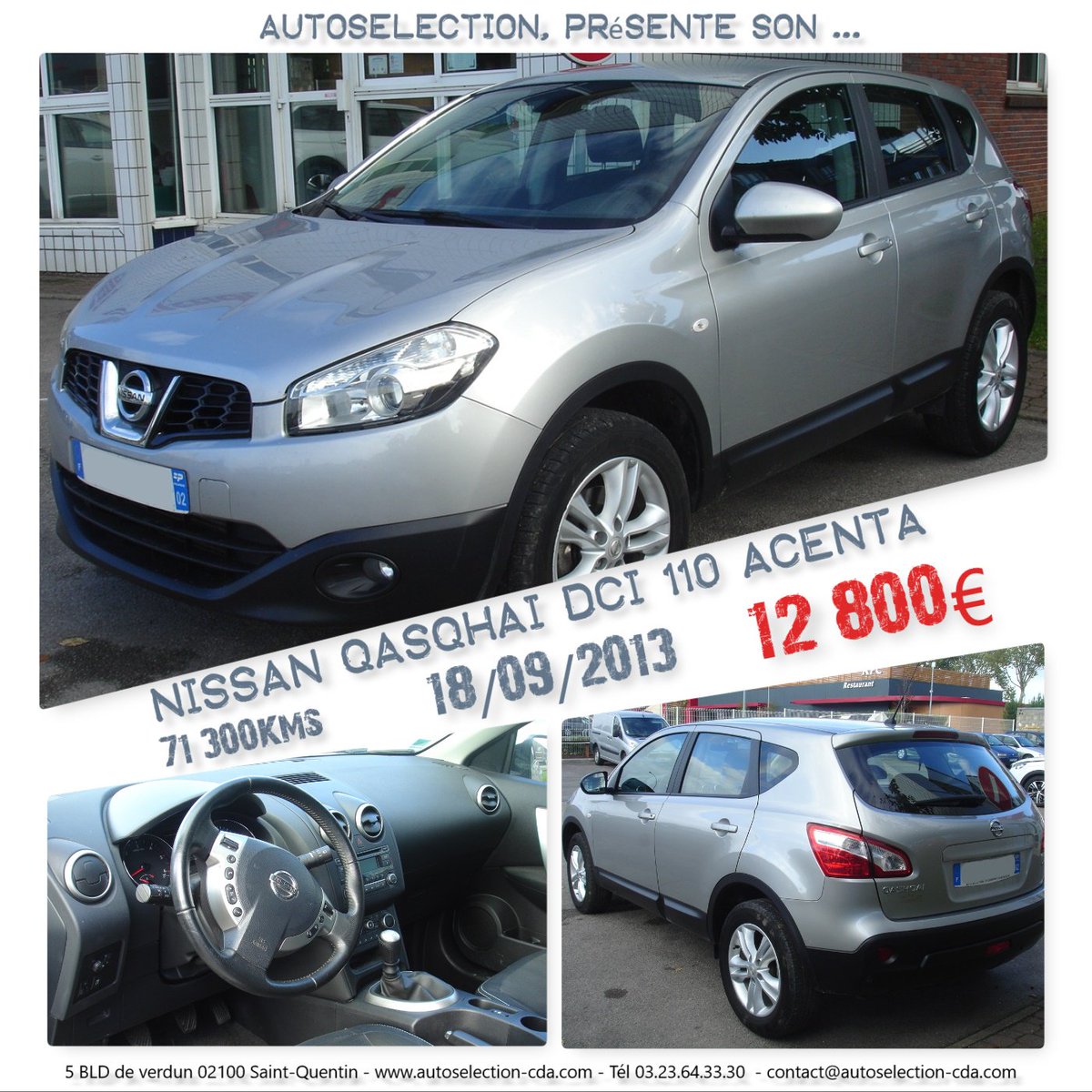autoselection02's tweet photo. #nissan #qashqai #concession #automobile #picardie #stquentin https://t.co/iYJ2JLYGLX