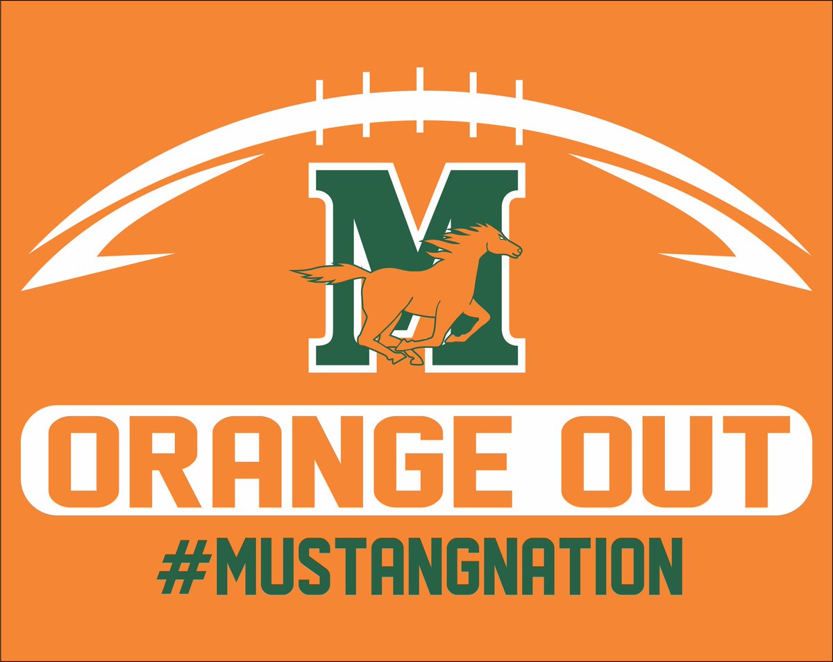 Tomorrow is an ORANGE OUT!
Not for a game, but for UNITY DAY! Please wear your orange to show our standing together in Mustang Nation
