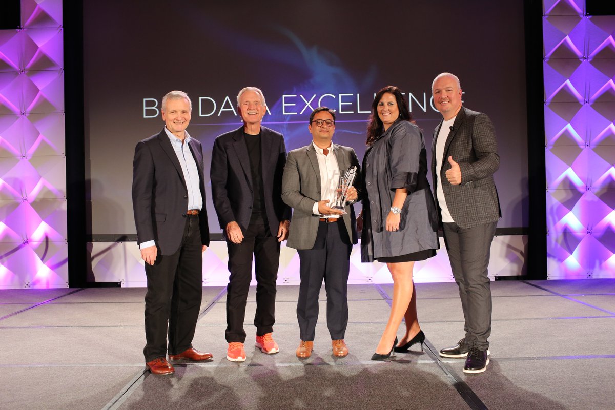 Teradata's tweet photo. Our #TeradataEPIC award winner for #BigData Excellence is RajComp Info Services Ltd. for their big data environment project! #TDPARTNERS17 https://t.co/ANmYTw3Uzm