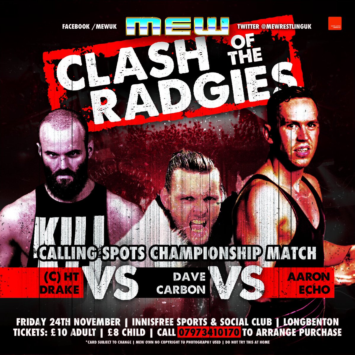 MEWrestlingUK's tweet photo. The Calling Spots title will be on the line at Clash of the Radgies... https://t.co/XwfwM4UaV1
