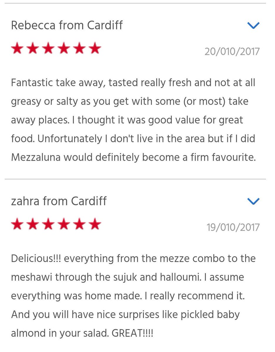 MezzaLunaCdf's tweet photo. With raving reviews of our fresh &amp; authentic food you know where to order your #takeaway from #Cardiff #peasplease https://t.co/UFyg7MNpdl