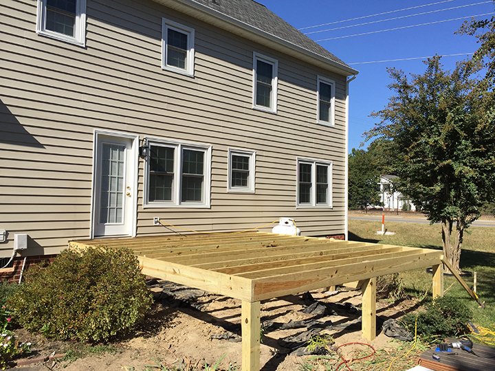 Balducci_Inc's tweet photo. An almost-complete deck addition - just waiting on the railings! Here are a couple of progress photos. #deckaddition https://t.co/cWUBmxRtph