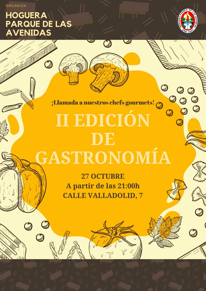 Este #viernes vamos a cocinar y a cenar de todo en nuestro #racó porque celebramos el II concurso gastronómico. #hogueraparquedelasavenidas