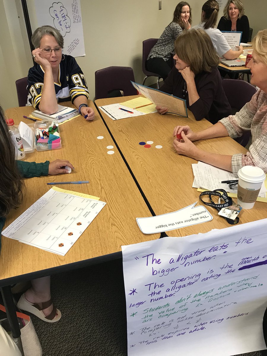 jrami2015's tweet photo. Awesome 4th grade teachers working on growing problem solvers not problem performers. #ne4math #nedmathadds ##nemath4pd https://t.co/HigQJElUg3