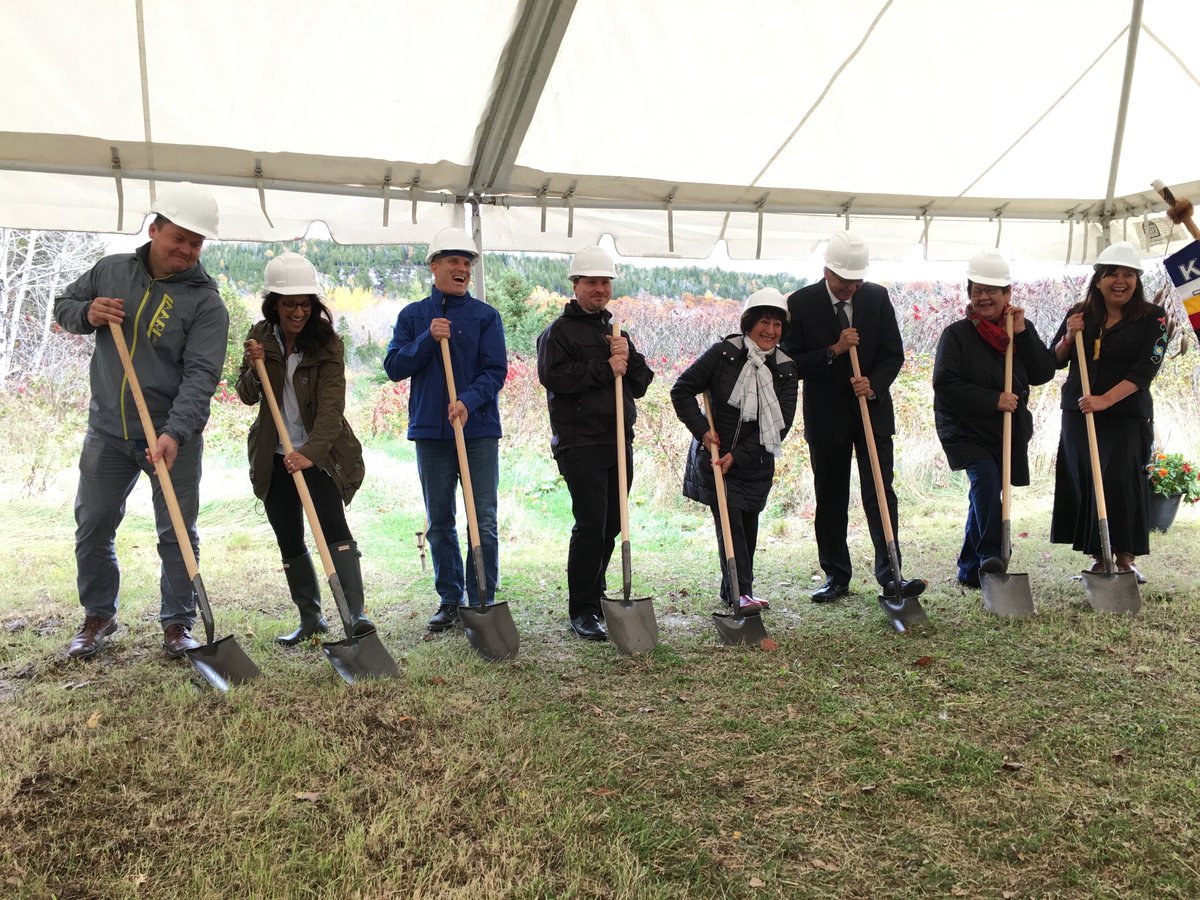 KenjgewinTegEd's tweet photo. Groundbreaking ceremony for the new Skills &amp; Trade Centre @KenjgewinTegEd #manitoulin #skills #trades #opportunity #indigenous #fednor https://t.co/y1NvQWcqeT