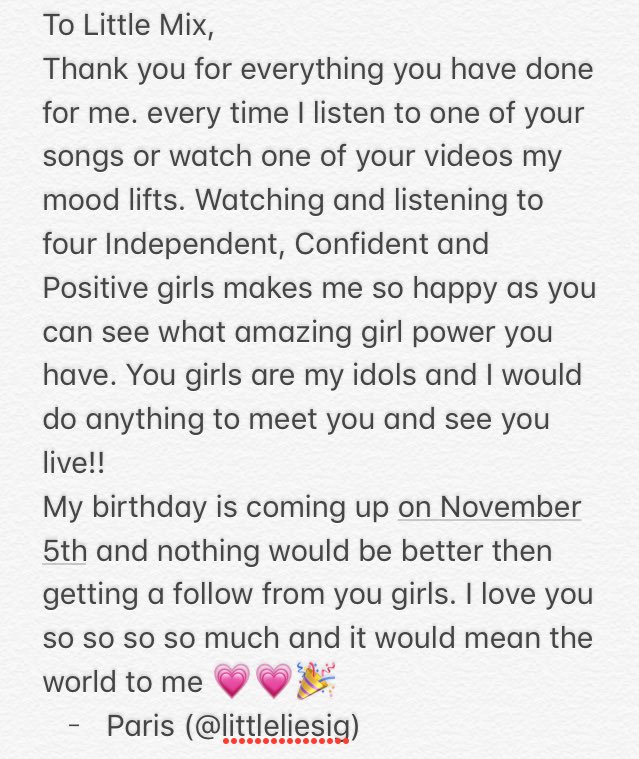oscxpiastri's tweet photo. @LittleMix please read @LittleMix πππ https://t.co/CrTs4fdYR0