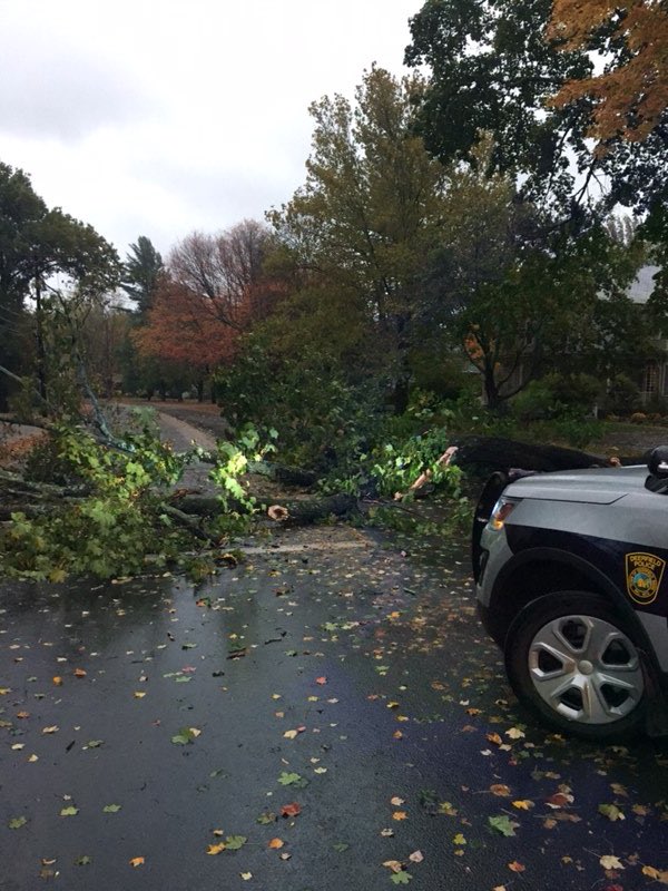 Tree down on North Main St DPW will clean it up shortly. <a href="/necnweather/">NECN Weather</a> <a href="/WesternMAnews/">Western MA News</a> <a href="/TheRecorderNews/">Greenfield Recorder</a>