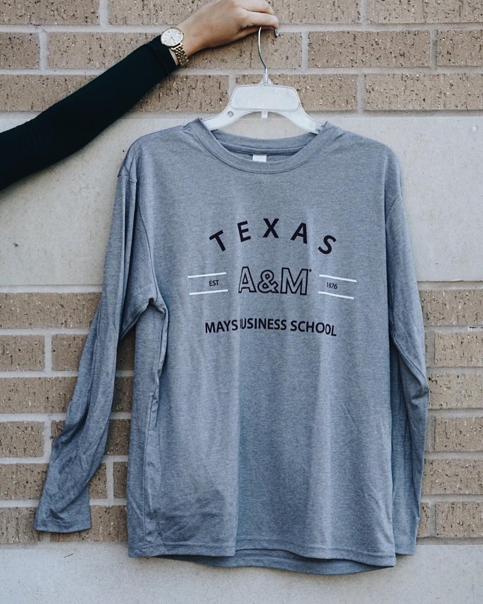CCCreationsUSA's tweet photo. #Customscreenprint long sleeve shirts we did for @maysbusiness #BSC. There's an old school feel w/ a modern twist coming through.
#TAMU https://t.co/hVK4PzjDV7
