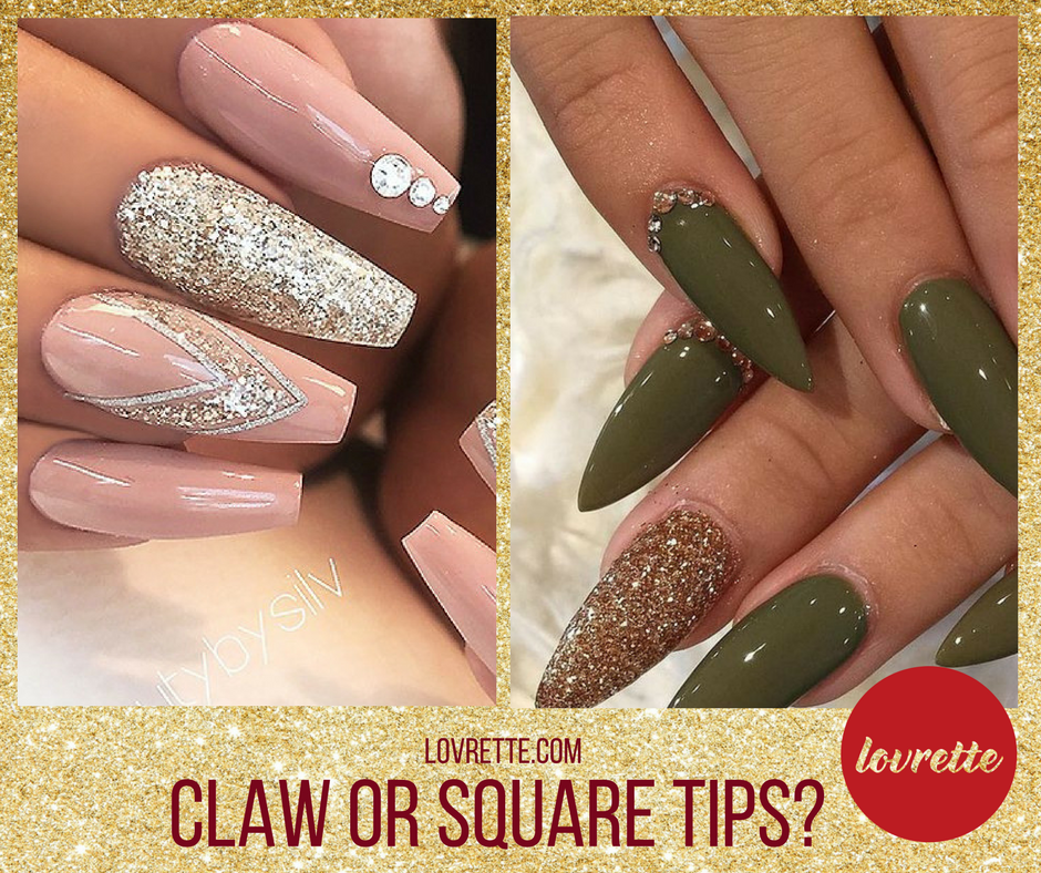 lovrette's tweet photo. Okay ladies... SOUND OFF. Square, or Claw, tips? #nails
#nailsdone #lovrette #giveaway https://t.co/7jZyhECJlR