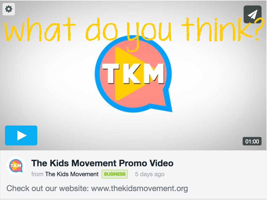 TheKidsMovement's tweet photo. Have you watched our new #promovideo yet?! Check it out!! https://t.co/gHi11WEJ6Q https://t.co/p4E4lTthTK