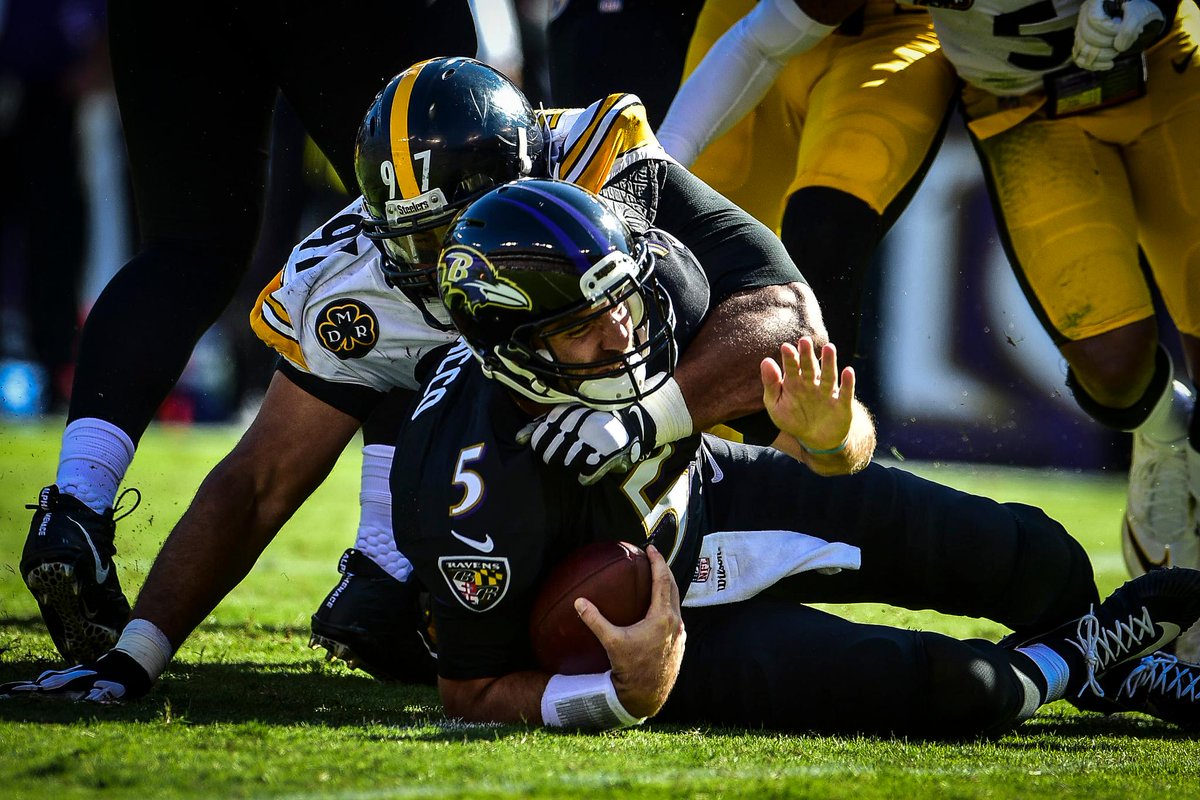 steelers's tweet photo. .@CamHeyward's 29.0 career sacks (4.0 this season) are the 4th-most by a #Steelers D-lineman since sacks became an official stat in 1982. https://t.co/QjuXFUtoL4