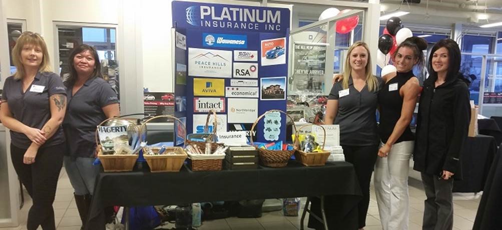 PlatinumInsur's tweet photo. Staff from our Airdrie branch recently attended the @airdriechamber Business After Hours. Our door prize winner was Tammy Johnson! https://t.co/MhVQRbfS8b