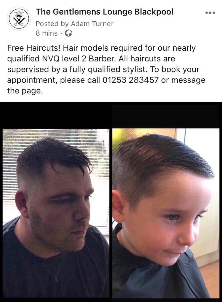 theATbarber's tweet photo. Book in with me for a FREE haircut. https://t.co/wlISufryrl