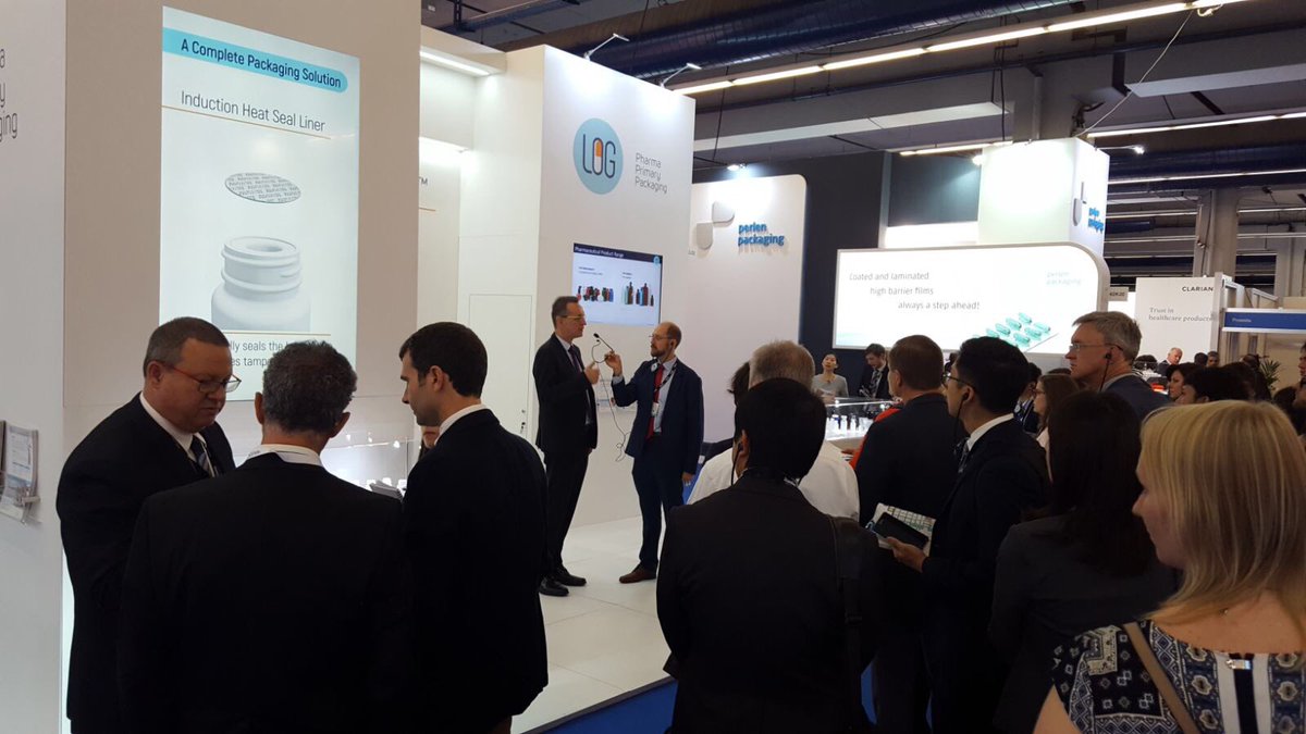 EphraimUlmer's tweet photo. Great first day at #CPHI #Frankfurt.  The Innovation tour at @LOGPharma Packaging booth 4.2J22 presenting #ActiveGuard™ https://t.co/WmkCt337a0