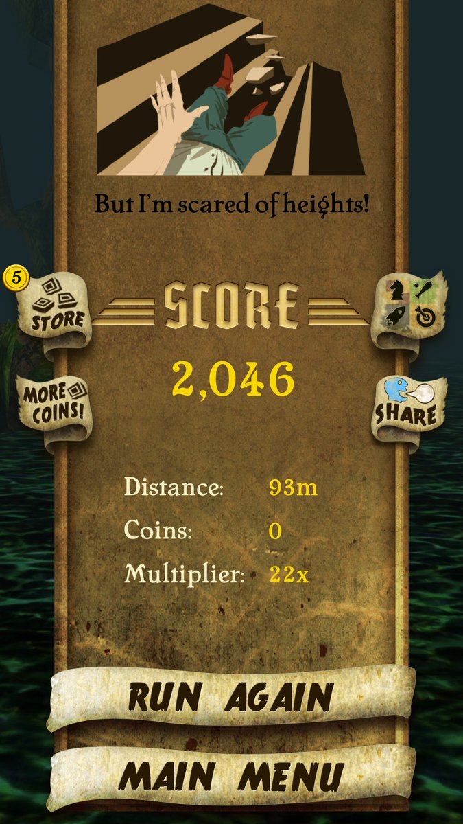 NatureGirlByDay's tweet photo. I got 2,046 points while escaping from demon monkeys. Beat that! https://t.co/5xT0ITYqeq #TempleRun https://t.co/OiklIZsWbk