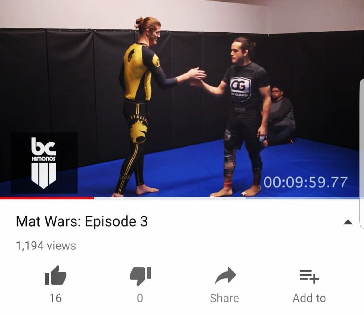 MMASucka's tweet photo. Check out episode 3 of our very own web series Mat Wars https://t.co/oCTa1H1bPH
#bjj #jiujitsu #matwars https://t.co/CzjpQ1egNb