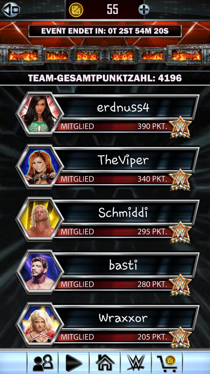 Schmiddi__'s tweet photo. Wieder eine gute Teamleistung! Danke an das ganze Team. #36Wave❤ #WWESuperCard https://t.co/5bvbh0cuCa