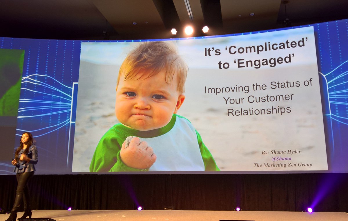 This picture shows the attitude you need to have when it comes to working on customer engagement, says <a href="/Shama/">Shama Hyder</a> 

#nextcon17