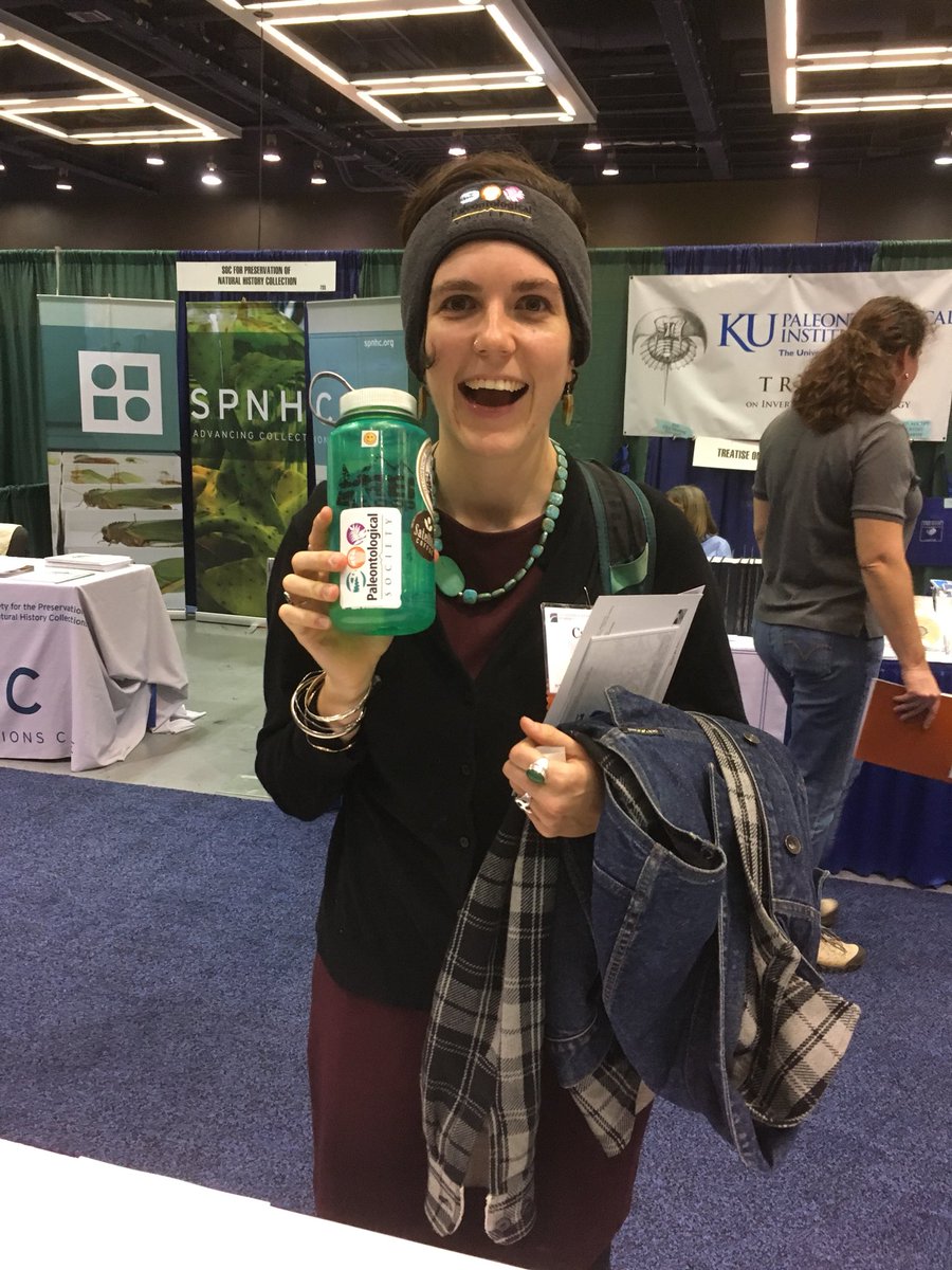 Alison_Rowe's tweet image. Need a new sticker for your water bottle? Camille got hers! @Paleo_Society #gsa2017