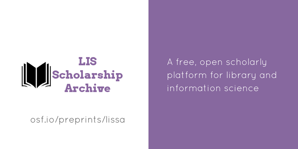 OOOpen_Canada's tweet photo. Are you a LIS researcher? Celebrate #OAweek by sharing your papers, data, presentations, portfolios on @LISSArchive! https://t.co/QhkcCwtjQx https://t.co/B9bNLFsWeV