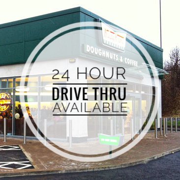 Our drive thru at Hermiston Gait is open 24/7... just in case you fancy an out of hours road trip 😉🚙🍩