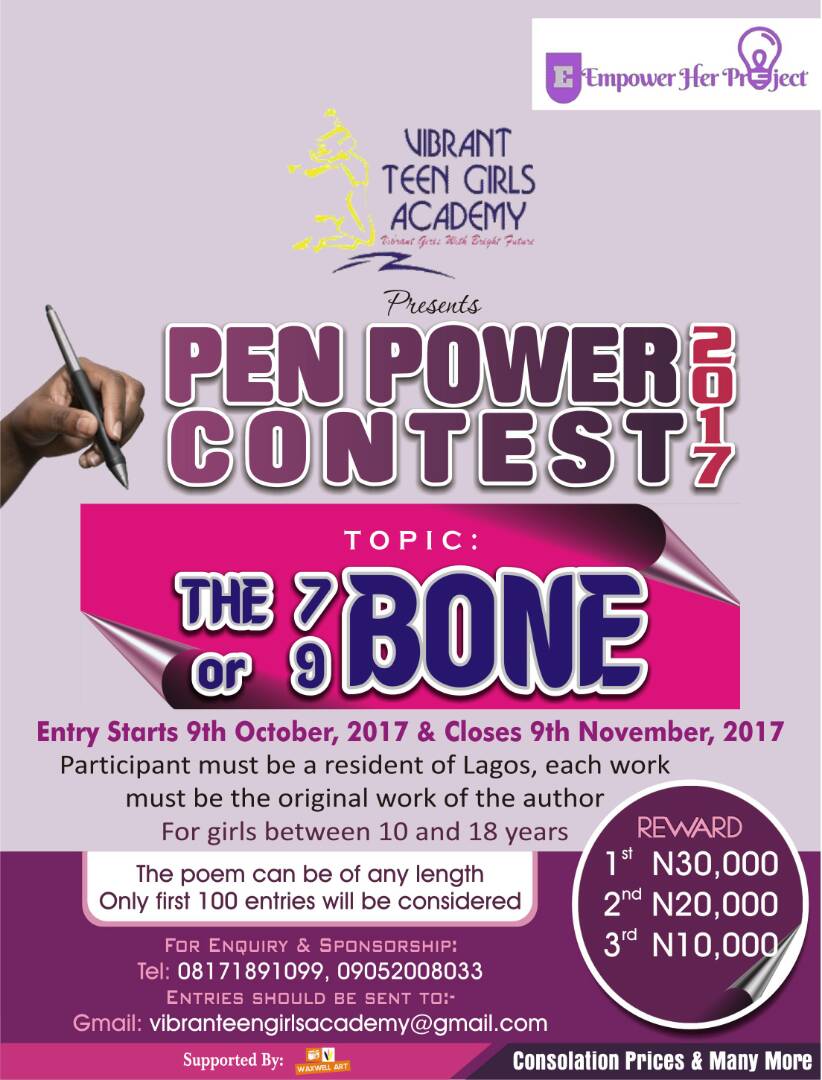habdulsamod's tweet photo. POEMS will not only help girls express themselves but do so creatively. The major reason #PPC2017 is a poetry!
Submit now! #girlscount https://t.co/yAYqzfxYhn
