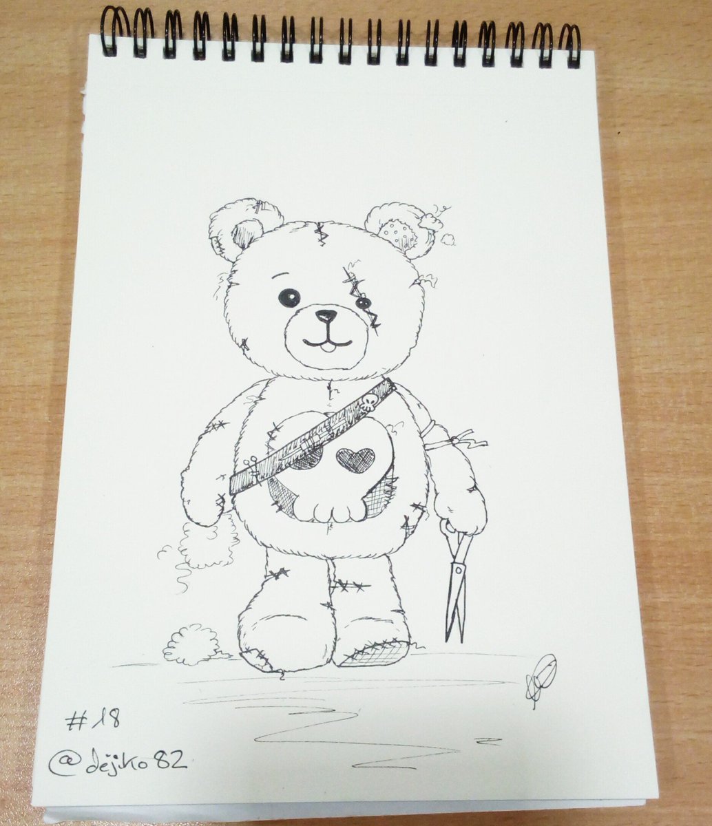 dejiko82's tweet photo. 18ยฐ dรญa #inktober17 "killer teddy"
#inktober #killerteddy #bear #teddybear #cute #kawaii #traditionalink #illustration #artoftheday #badday https://t.co/Sn0rJLX5sq