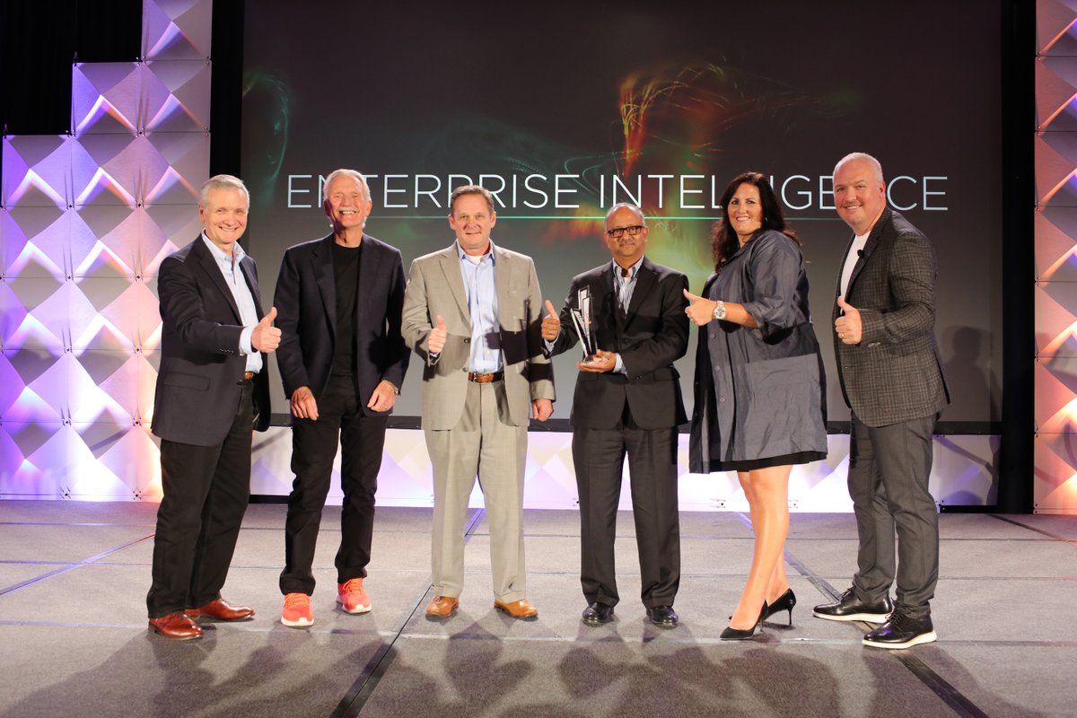 Teradata's tweet photo. Congratulations to the #TeradataEPIC Award winner for Enterprise Intelligence @IBM #TDPARTNERS17 https://t.co/bbYlhNbhjQ