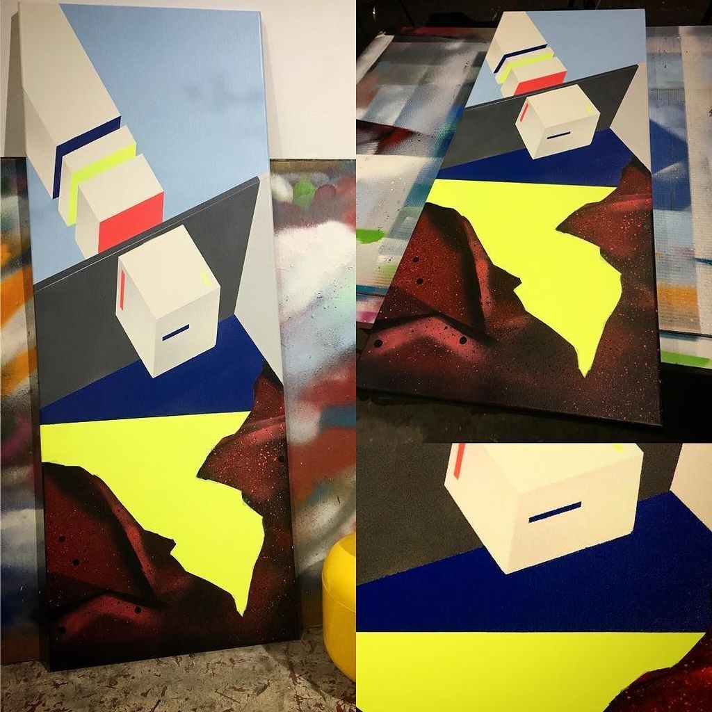 pierrickArt's tweet photo. Done. “Going through”
#spray #paint #spraypaint on #canvas part of the #CUBEseries #cube #landscape #landscapes #s… https://t.co/3sJ63K7cnn https://t.co/mmKhQYH4VQ
