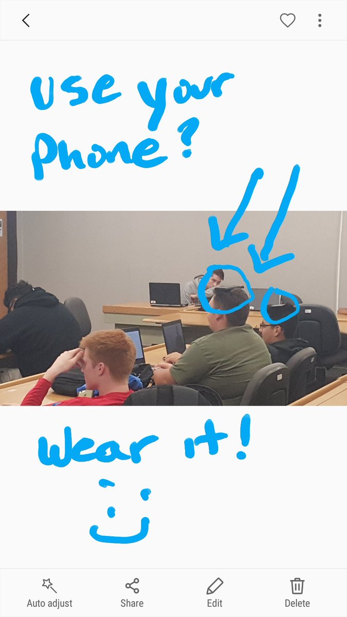 GHSComRepair's tweet photo. Teacher has fun with students. https://t.co/w5VVcPju2Q