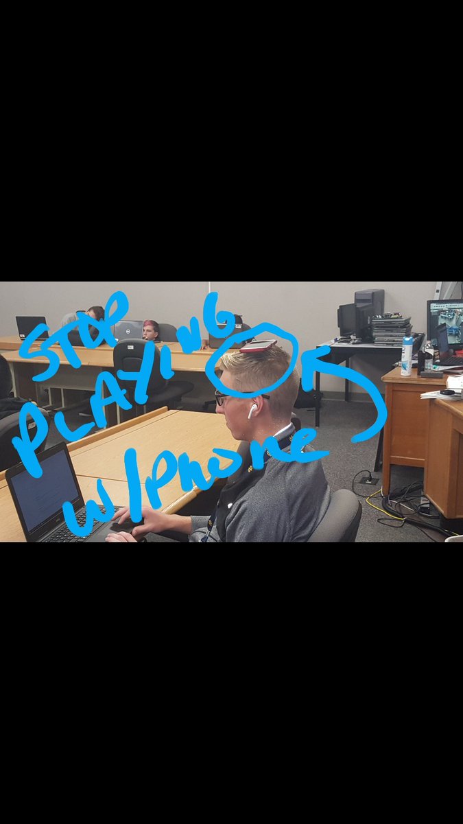 GHSComRepair's tweet photo. Teacher has fun with students. https://t.co/w5VVcPju2Q