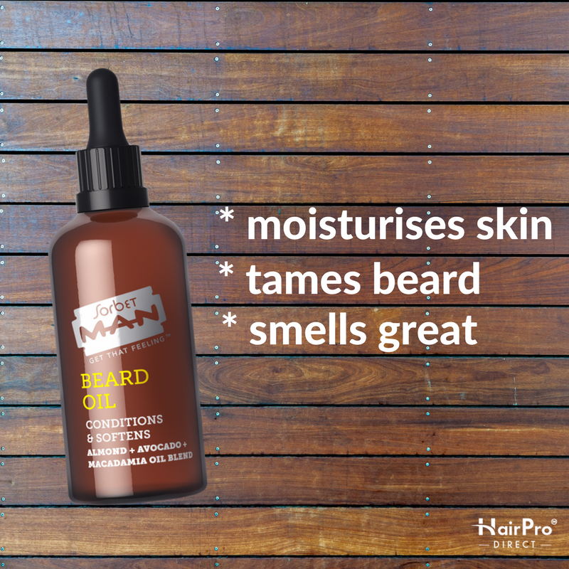 Keep that beard silky and smooth with the brand new beard oil from @SorbetSalonUK!
Shop here: bit.ly/2zOXeou #men #skincare #beard