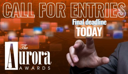 You have until midnight tonight to enter. If you wish to be notified when our 2018 #deadlines are, please click this link bit.ly/Connect2Aurora so we may send you announcements of our deadlines. Keep creating! #filmmaker #marketing #videomarketing #excellence