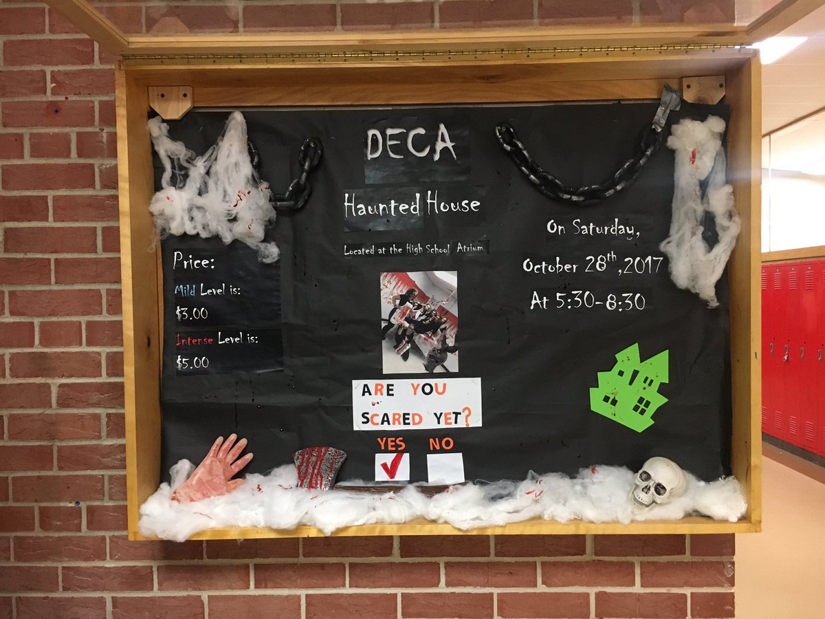 MH_DECA's tweet photo. Deca Haunted House this Saturday from 5:30-7:30 pm at the high school ☠️ #areyouscaredyet? 😈 https://t.co/IHIV0pVkiZ