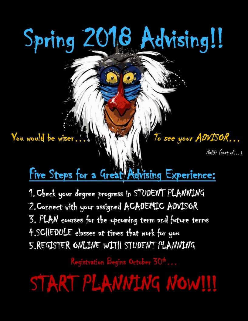 Spring 2018 Advising
