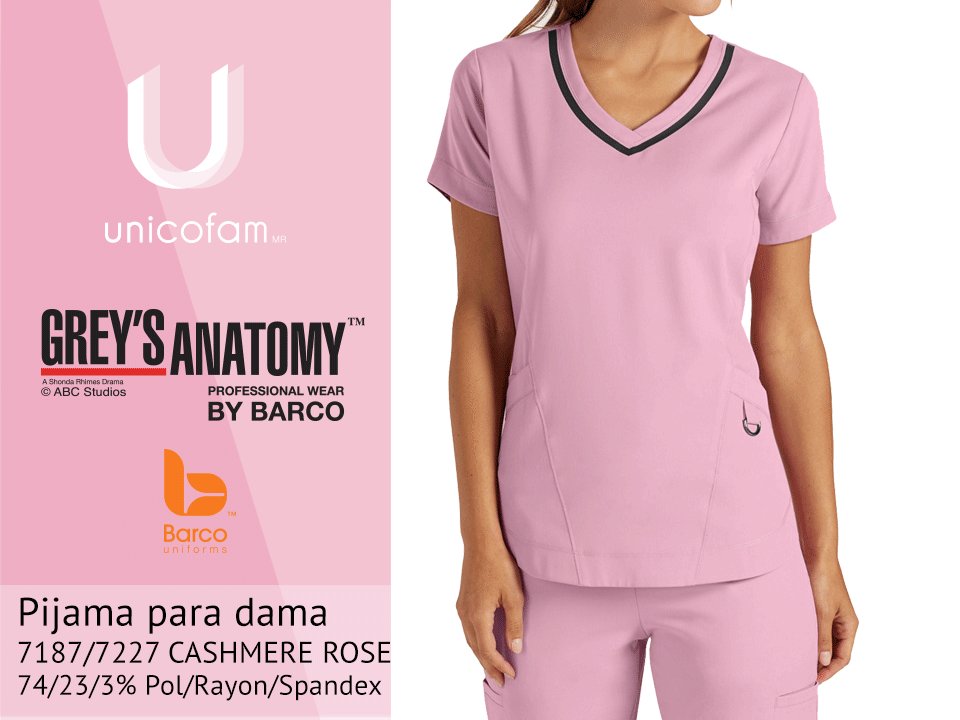 UNICOFAMOFICIAL's tweet photo. #unicofam #BarcoMexico #BarcoUniformsMexico #greysAnatomyMexico Pijama Dama Barco 7187/ 7227 CASHMERE ROSE $1,860 Pesos MX
Tallas: XXS - XL https://t.co/JoAZTfcq4T